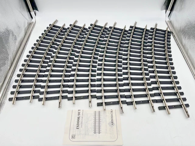 Aristocraft 11500 G Scale Brass Curved Track Medium (12 PCS) In Box
