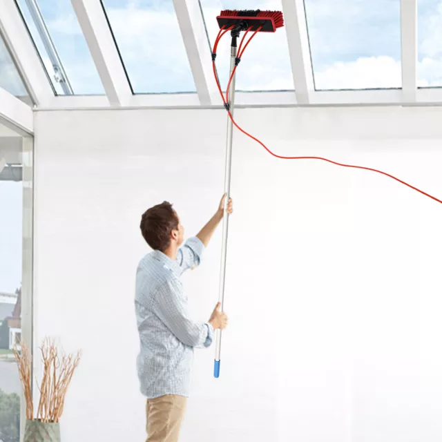 Window Solar Panel Cleaning Water Fed Pole Kit Water Fed Brush  26FT US