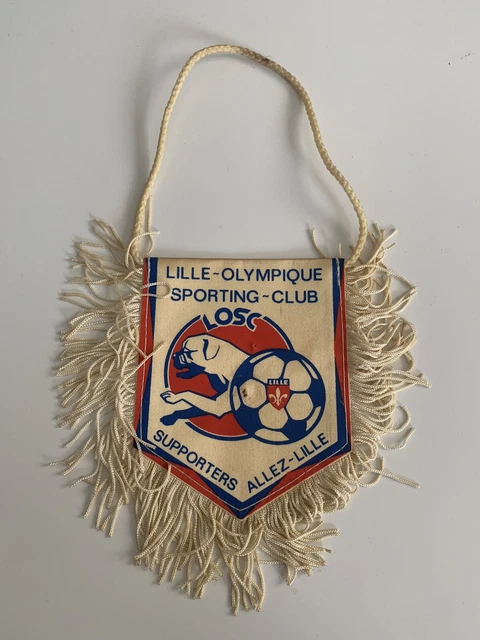 Fanion Vintage Lille OSC (LOSC), Foot Français, Modèle D'avant 2000