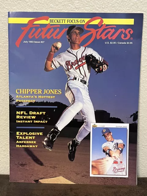 Beckett Focus on Future Stars Issue #27 July 1993 Chipper Jones HOF Atl. Braves