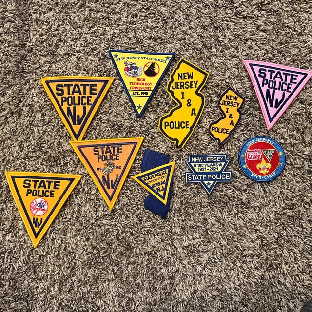 SET OF 10 Patches new jersey state police Njsp Trooper Nj Set 6 28.00