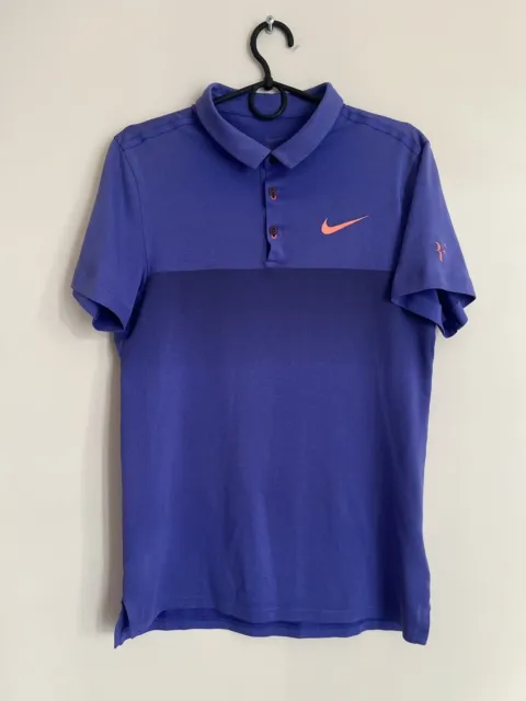 Nike Roger Federer RF 2015 French Open Tennis Polo Shirt Jersey Size S Mens