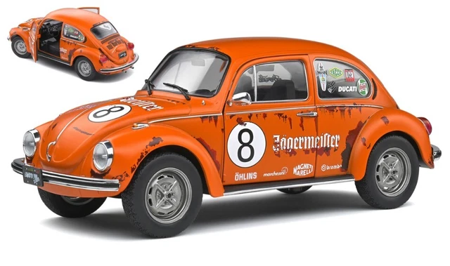Solido VW BEETLE 1303 N.8 JAEGER TRIBUTE 1974 ORANGE 1:18