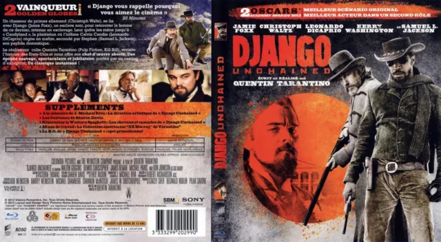 Django Unchained Tarantino Jamie Foxx Christoph Waltz Leonardo Di Caprio Blu Ray