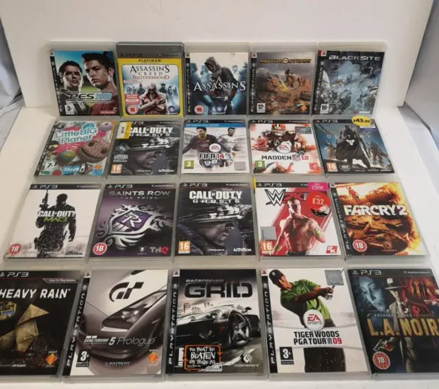 Playstation 3 PS3 Games x 20 Mixed Titles UNTESTED   Z10 P241