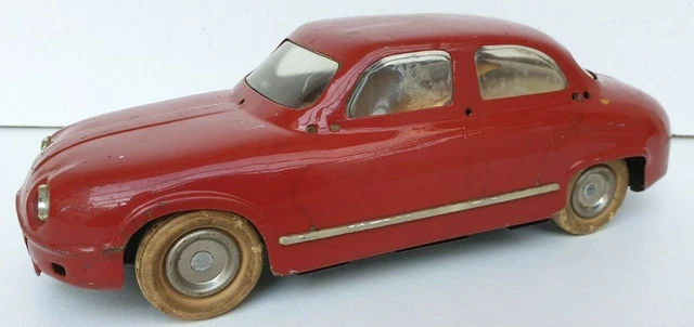 Jouet Ancien CIJ Panhard – Voiture Mécanique En Tôle, France, Type JRD Jep