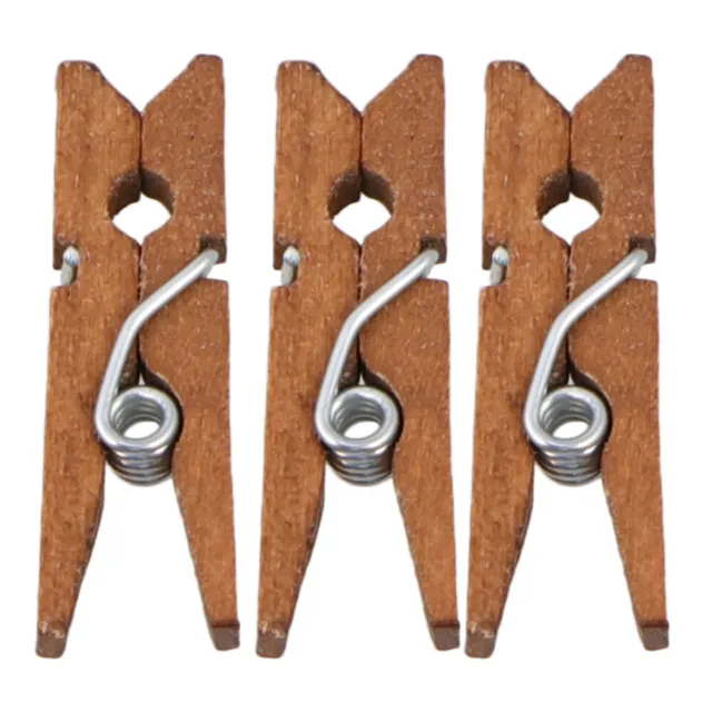 Small Pegs 4.8cm Natural Wooden Peg Clip Clamp Wood - Approx 5cm UK Seller