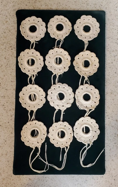 Vintage Crochet Window Shade Pulls HandMade