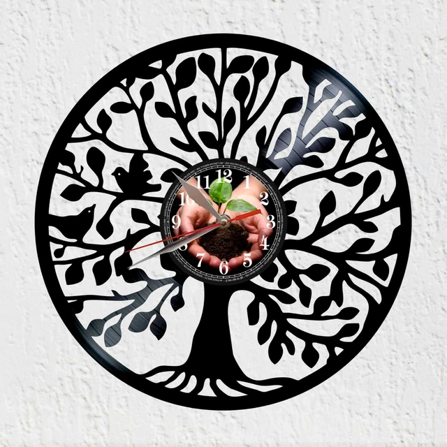 Horloge murale en vinyle spartiates, film, disque vinyle, décoration pour chambr