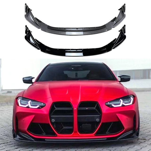 Paraurti anteriore auto per BMW M3 G80 M4 G82 2021-2023 2022 frammento labbro nero
