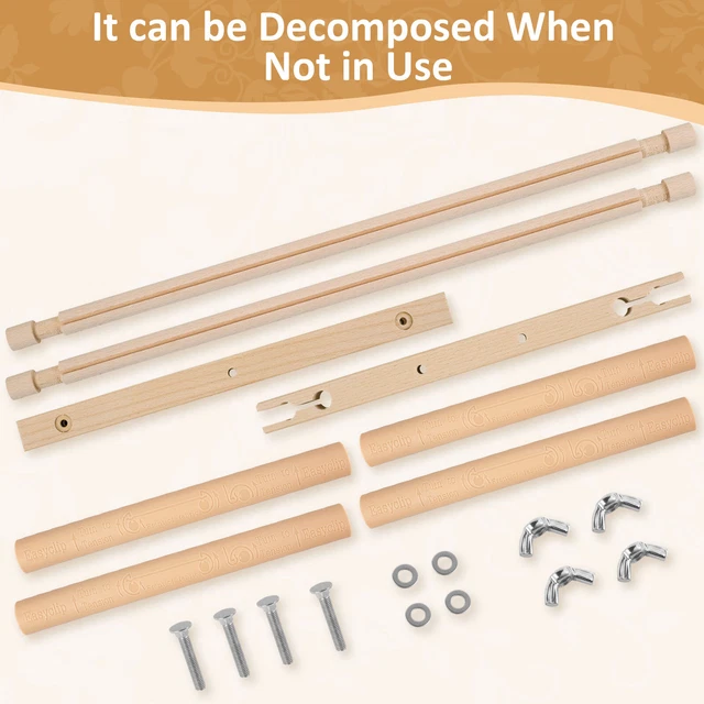 EMBROIDERY FRAME NEEDLEPOINT Embroidery Tapestry Scroll Frame Wood