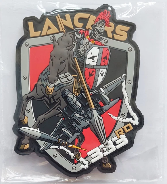 USAF 333rd FS Lancers F-15 Seymour Johnson AFB 3D PVC Patch NEW