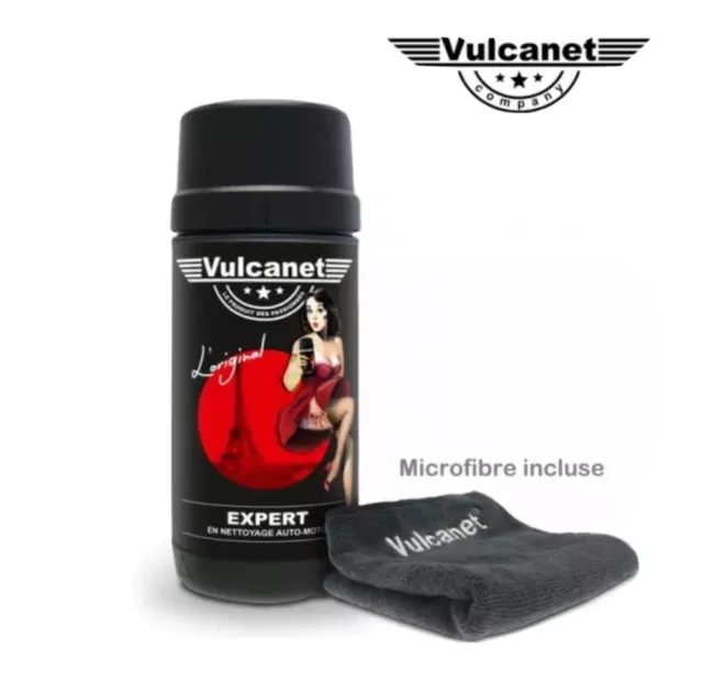 VULCANET AUTO MOTO 80 Lingettes de nettoyage sans eau avec Microfibre