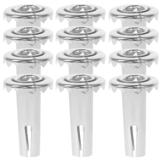 20 pz copertura manubrio in metallo ferro base a rullo Silver