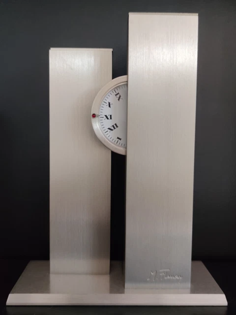 Horloge NYCTHEMERALE / pendule / Michel Fleury / signé / numeroté