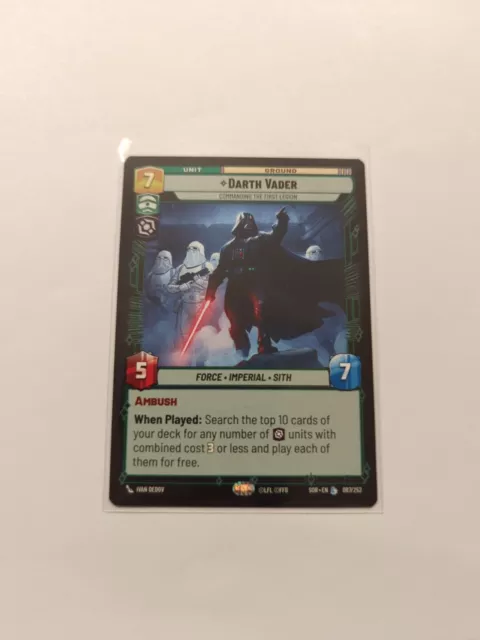 DARTH VADER Unit - Star Wars Unlimited -087/252 - Legendary Non Foil