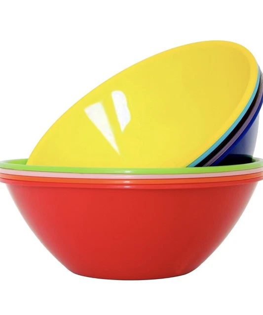 Youngever confezione da 9 Ciotole da 3000 ml per miscelazione e porzione in plastica riutilizzabili,