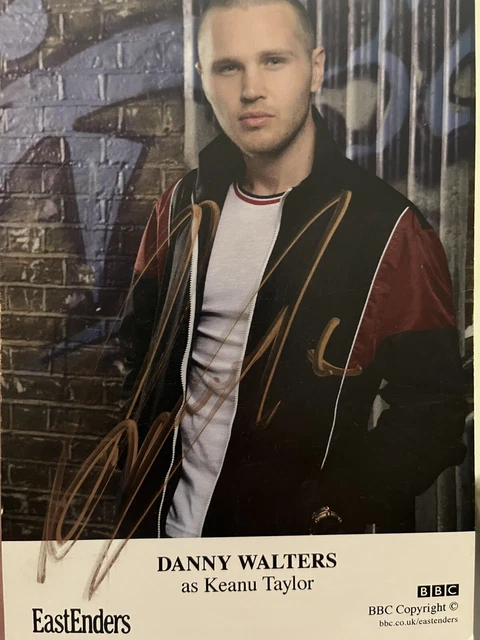 BBC EastEnders DANNY WALTERS as Keanu Taylor Hand Signed Cast Card Autograph
