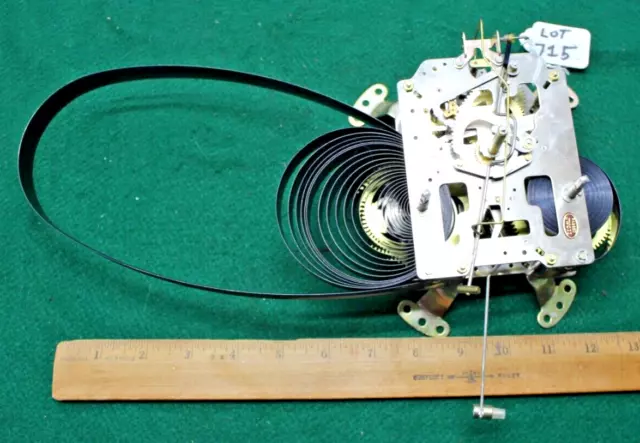 (LOT 715) Vintage Unbranded Clock Movement Parts/Repair
