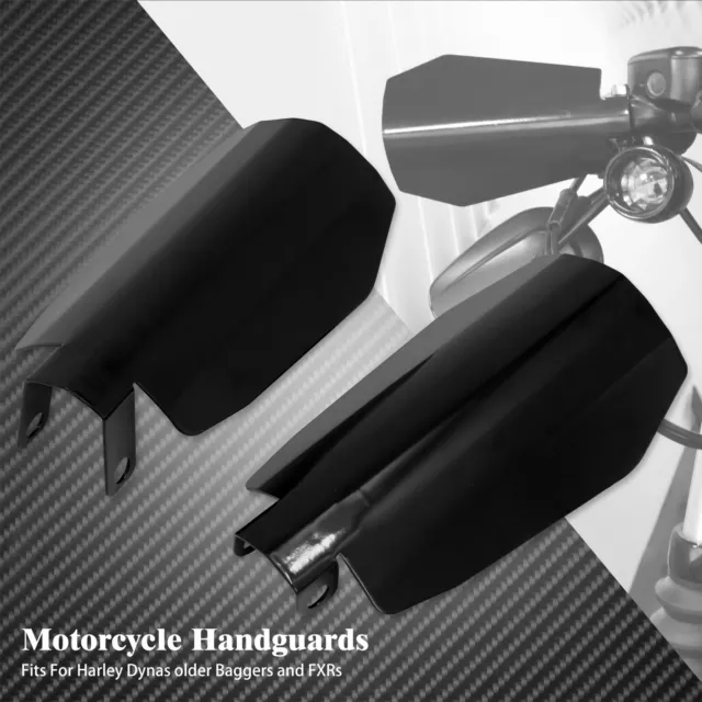 2x Motorcycle Handle Bar Wind Shield Hand Guards Protector Fit For Harley Honda