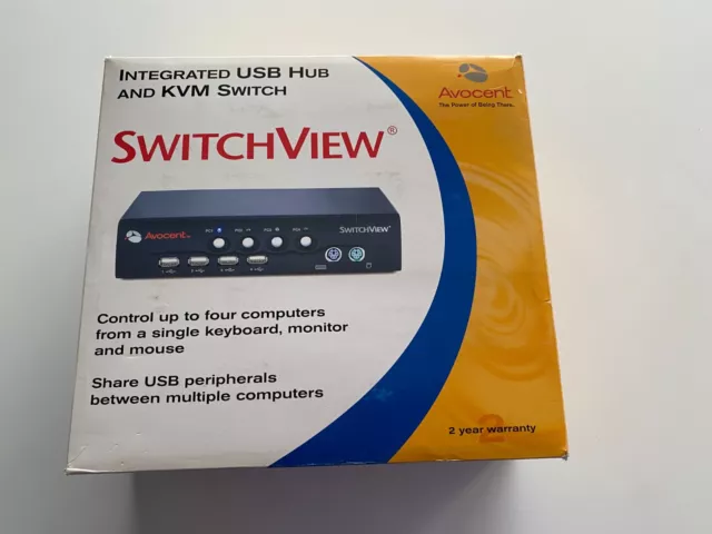 Avocent SwitchView Secure 4 Port USB  Secure 4 Port USB DVI-I Audio Switch View