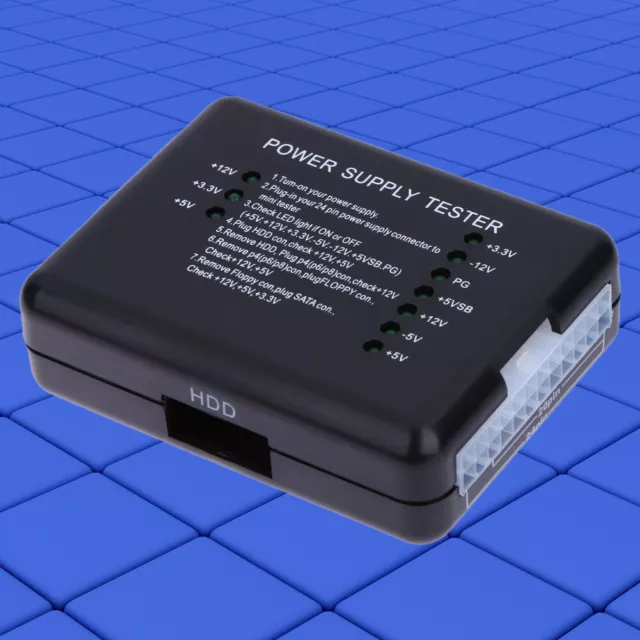 Power Supply Tester Checker führte 20/24 Pin ATX Netzteil SATA HDD Tester Checke