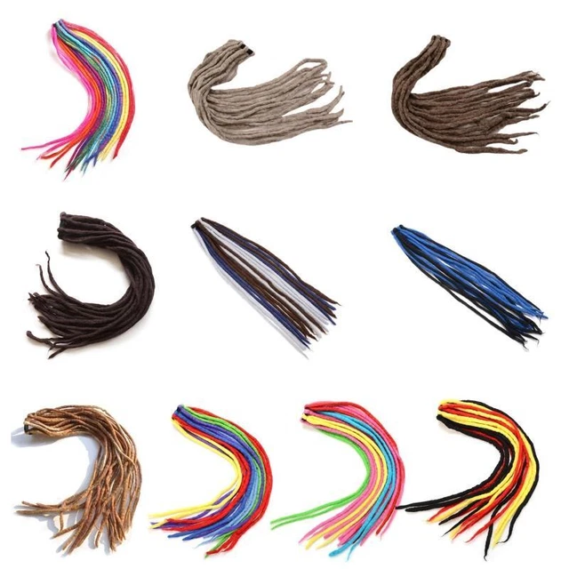 Dreadlock Extension for Women/Men Synthetic Handmade Dread Extension Reggae Hair