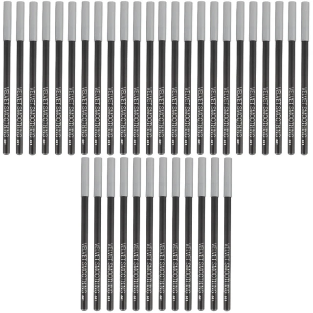 36 Pcs Black Eyeliner 1 Eyebrow Pencil Eyeliner Pencil Water Proof Girl