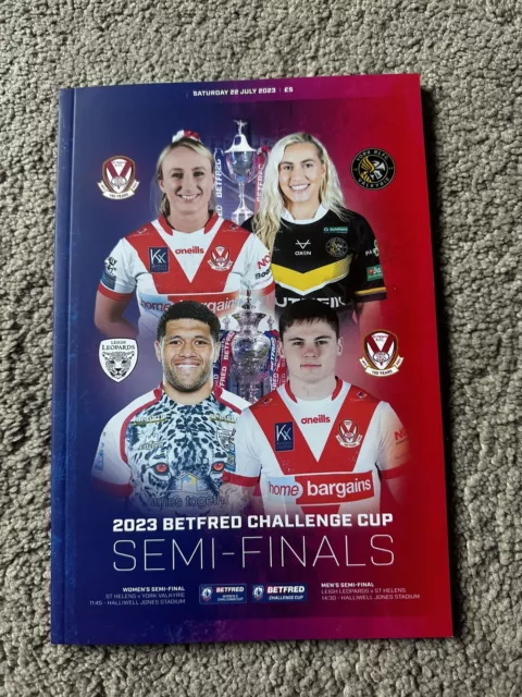 2023 Betfred Rugby League Challenge Cup Semi-Final Programme Hull KR Wigan Leigh