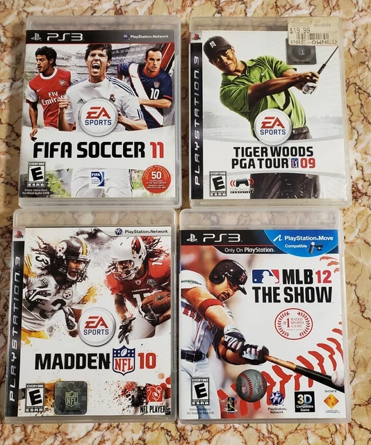 LOT OF 10 PlayStation 3 PS3 Games TIGER WOODS NHL Hockey FIFA