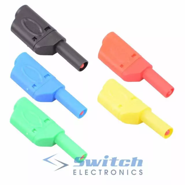 Red Black Blue Green Yellow 4mm Shrouded Test Plug Connector 32A