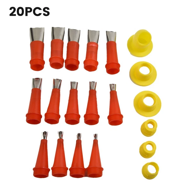 Kit à outils de buse en caoutchouc polyvalent 20 pièces pour application préc