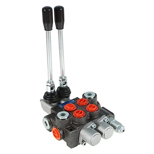 Hydraulic Directional Double Acting Control Monoblock Valve, 2 Spool 11GPM SA...
