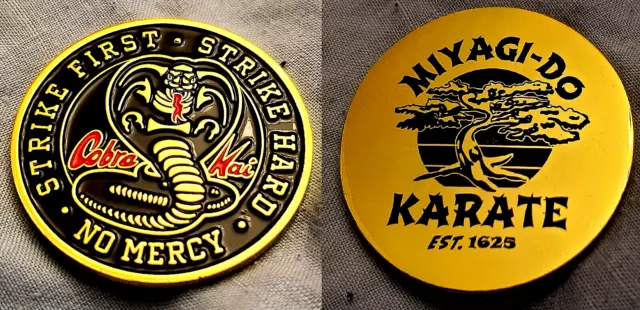 Cobra Kai Gold Coin Karate Kid Netflix Series Old Film Snake Miyagi Do 1625 USA