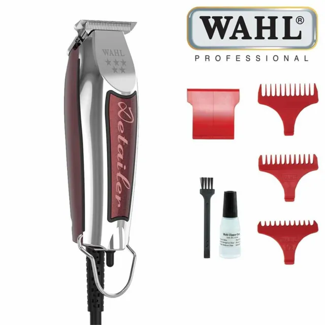 Wahl Professional Corded Detailer Hair Trimmer Grooming Set Extra Wide T-Blade