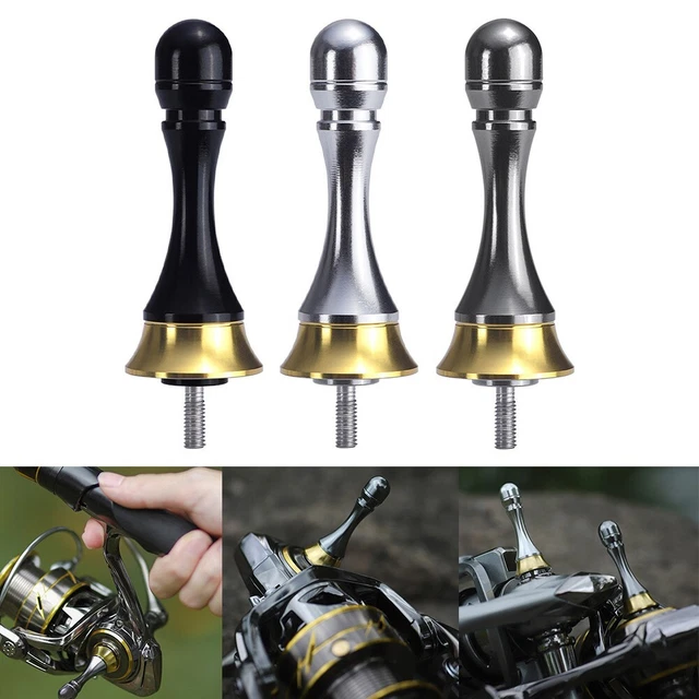 Maniglia Metallica Per Mulinello Da Pesca - Ricambio Per Serie 2000-6000 (Oro, Large)