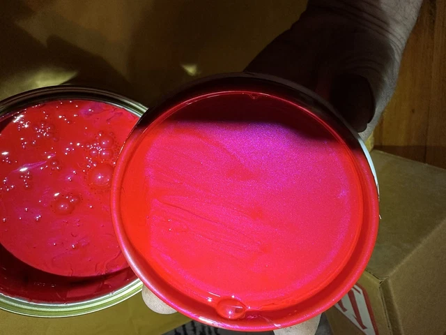 Outrageous MONZA RED Urethane Paint, Base, FLIP FLOP RED TO PINK to BLUE! 1 QT