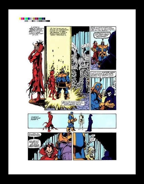 George Perez Infinity Gauntlet #1 Rare Production Art Pg 16