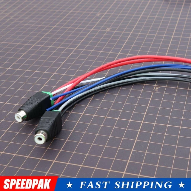 1 pz imbracatura filo altoparlante ingresso alimentazione spina 10 pin RCA per doppio TBX10A E G8K0 H7M1