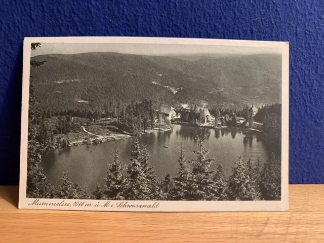 Alte Postkarte Ansichtskarte Mummelsee / Schwarzwald vor 1945, Gelaufen