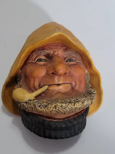 Vintage Bossons Congleton England Chalkware Old Salt Head England 1971