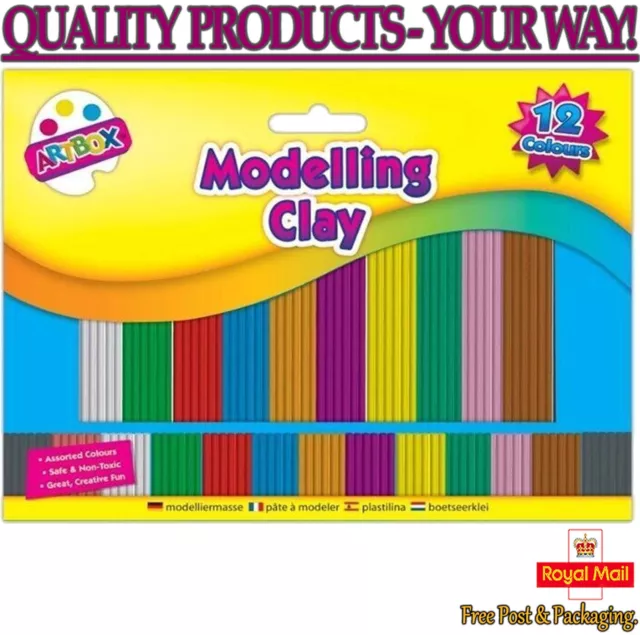 70Pc CRAFT CLAY SET Kids Play Art ALL COLOURS Modelling Safe Dough  Plasticine