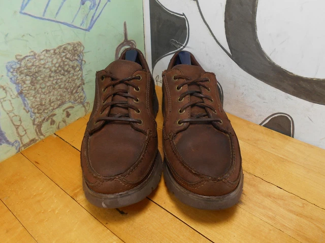 ROCKPORT BROWN LEATHER Oxfords Gore-Tex Mens Size 8.5M M3331  display picture 2