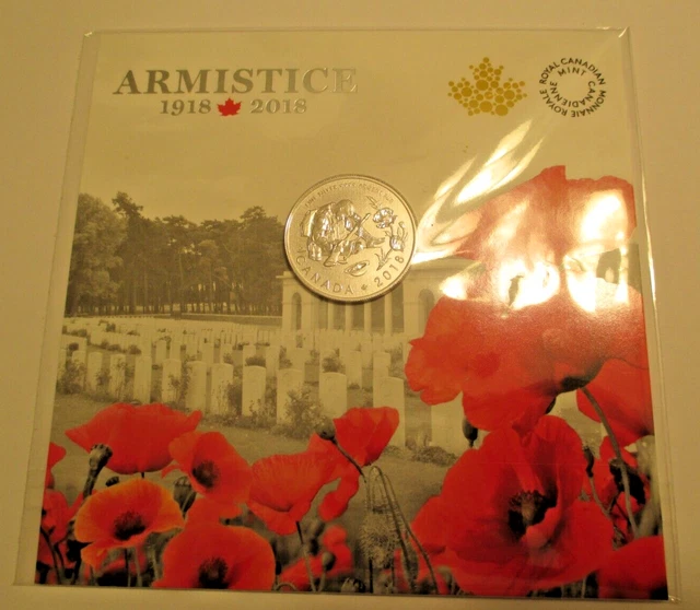 Canada - 2018 - $10 Fine Silver Coin - Armistice - 99.99% Silver - Sealed