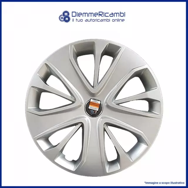 1 Borchia - Copricerchio Coppa Ruota 15" Per Renault Clio Tipo H