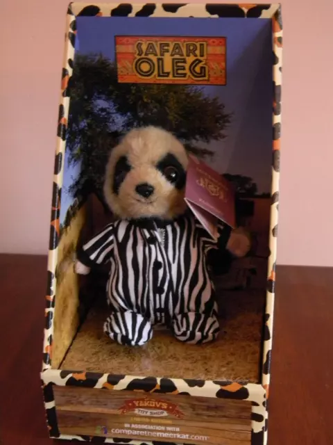 Meerkat Compare The Market Soft Toy Boxed With Certificate  Oleg safari