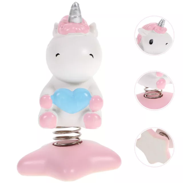 Shaking Head Ornament Unicorn Desktop Fairy Figurine Office Toy 2
