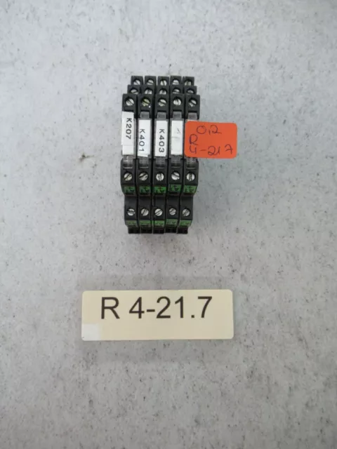 5x Murr Elektronik 52000 Relais Entrée 24V Dc Sortie 250V AC / Dc