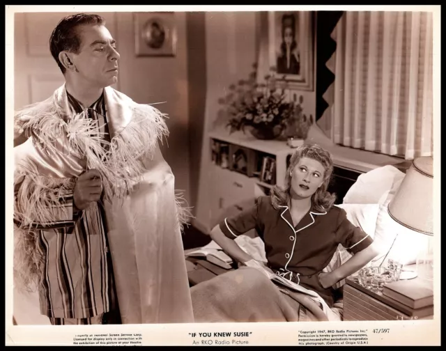 Joan Davis + Eddie Cantor in If You Knew Susie (1947) ORIGINAL PHOTO M 193