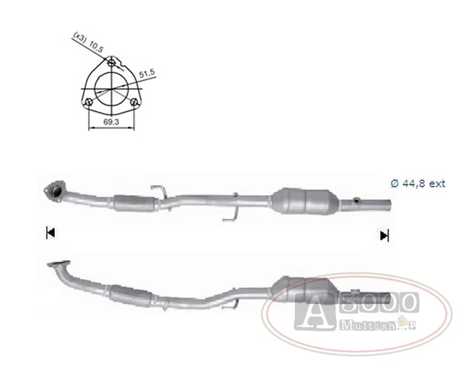 CATALIZZATORE DIRECTFIT CATALYTIC Converter DFC SEAT 1.4i 16V